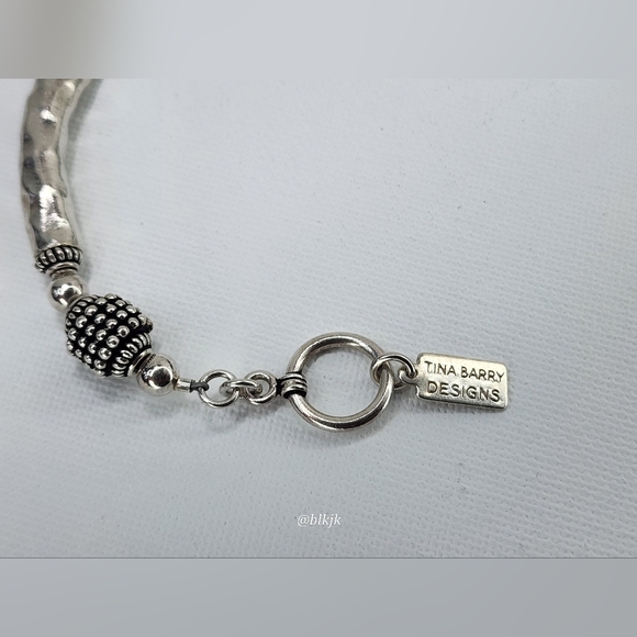 Tina Barry Sterling Silver Bead Bracelet - Picture 3 of 11